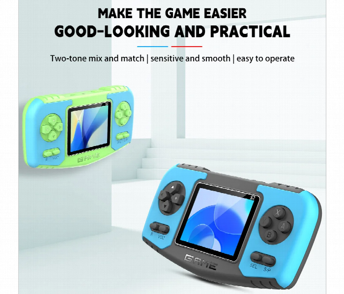 Kids Handheld Game Console With 200 Games 25 Inch Screen Portable Retro Video Game Player For Boys Girls - Zoom Image 2