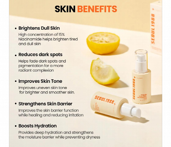 Seoul 1988 Glow Serum Niacinamide 15 And  Yuja 30Ml - Zoom Image 2