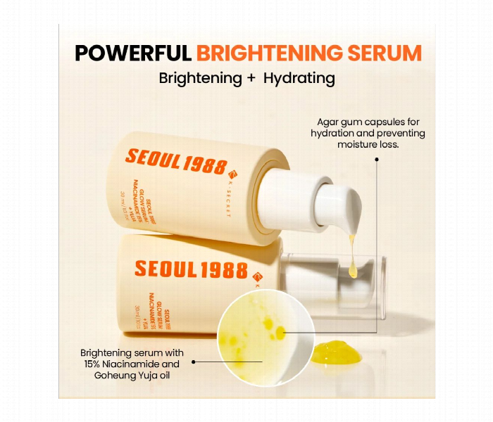 Seoul 1988 Glow Serum Niacinamide 15 And  Yuja 30Ml - Zoom Image 1