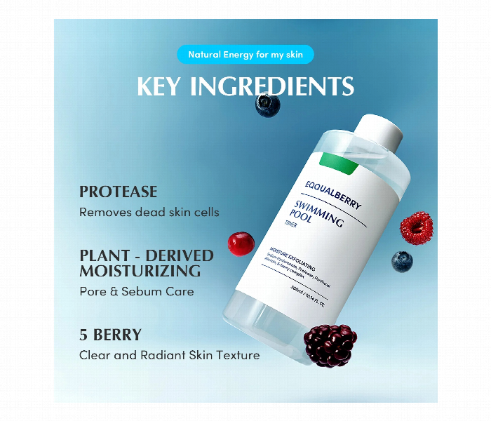 Eqqualberry Swimming Pool Toner 300Ml - Zoom Image 2