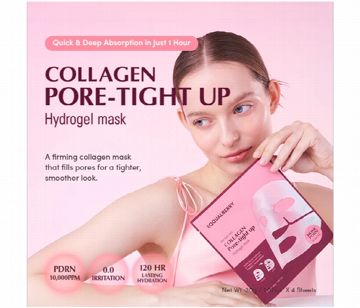 Eqqualberry Collagen Pore Tight Up Hydrogel Mask - Zoom Image 2
