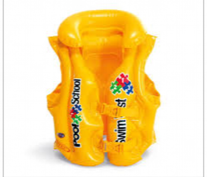 Intex Deluxe Swim Vest Pool Schoo Step 50 Cm X 47 Cm Yellow - Zoom Image