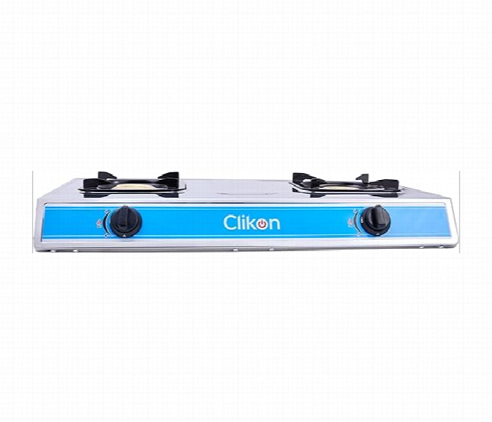 Clikon Ck2141  Stainless Steel Double Burner Gas Stove - Zoom Image 3