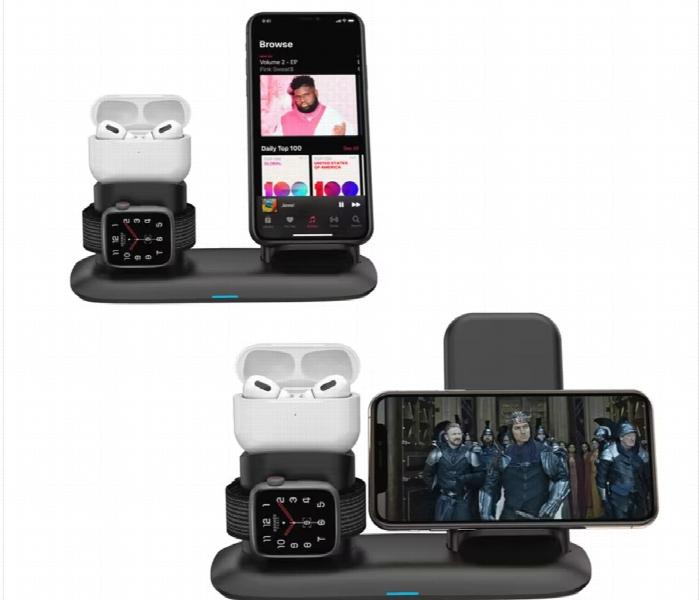 Porodo 4 In 1 Charging Hub For Airpods 1Or2 Or3 And Airpods Pro - Zoom Image 3