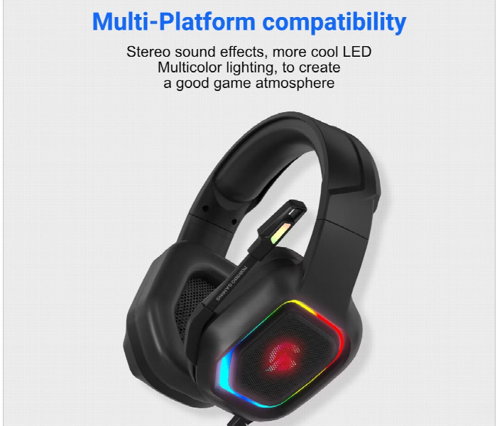 Porodo Gaming Headphone With Rgb High Definition - Zoom Image 5