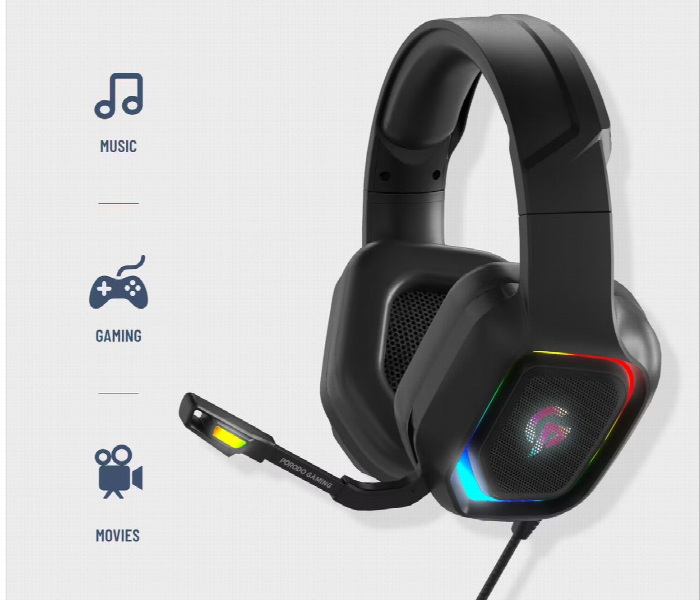 Porodo Gaming Headphone With Rgb High Definition - Zoom Image 4