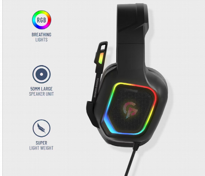 Porodo Gaming Headphone With Rgb High Definition - Zoom Image 3