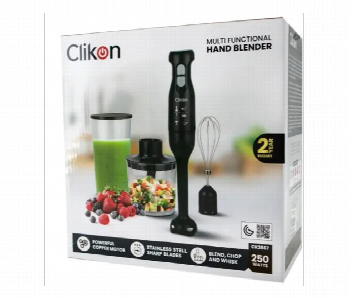 Clikon Ck2667 250W Multi Functional Stainless Steel Knife Blade Hand Blender With  Powerful Copper Motor - Zoom Image 6