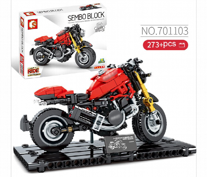 Moto Red Fast Dueati Motorcycle - Zoom Image 2