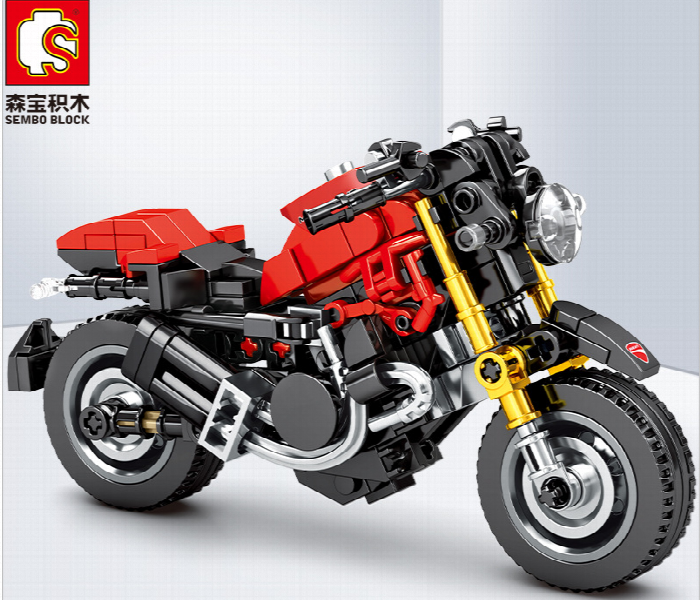 Moto Red Fast Dueati Motorcycle - Zoom Image 3