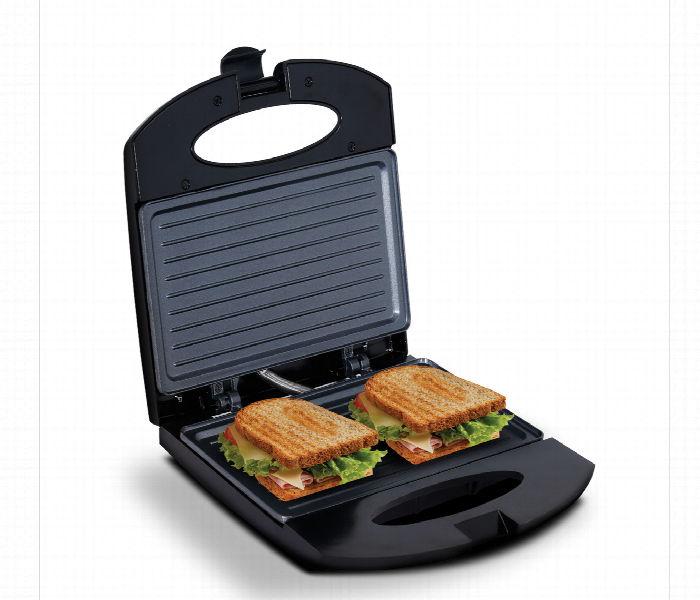 Clickon Ck2477 800W 2 Slice Sandwich Maker With Grill Plates And Stainless Steel Body - Zoom Image 2