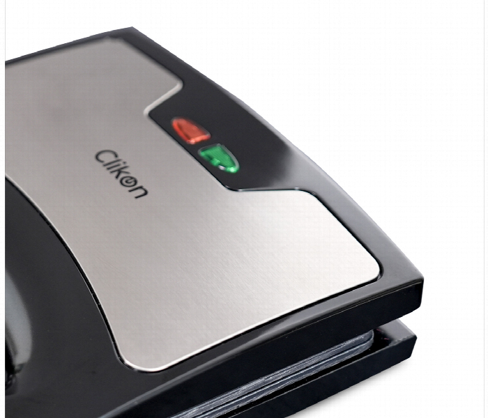 Clickon Ck2477 800W 2 Slice Sandwich Maker With Grill Plates And Stainless Steel Body - Zoom Image 4