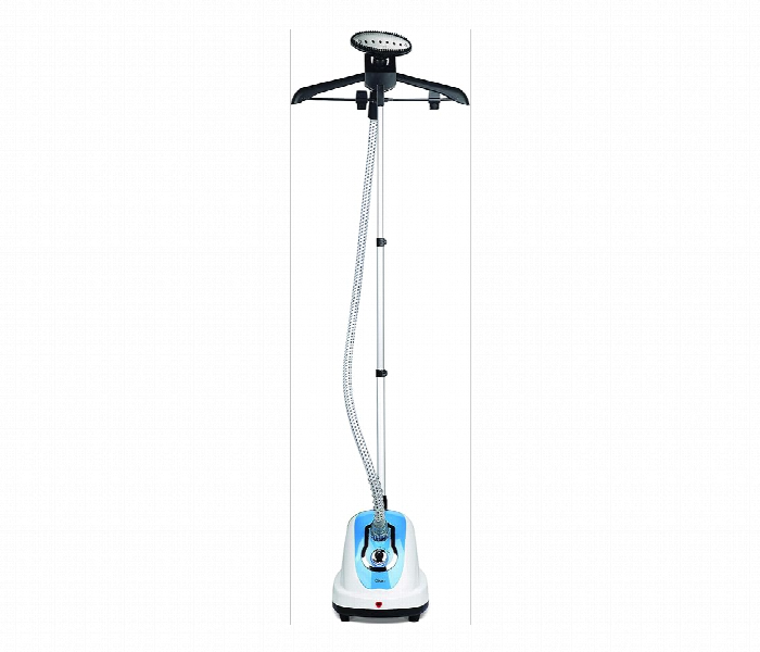 Clikon Ck4033 1.4L 1700W Portable Vertical Garment Steamer With Stainless Steel Steaming Nozzle White And Blue - Zoom Image 1