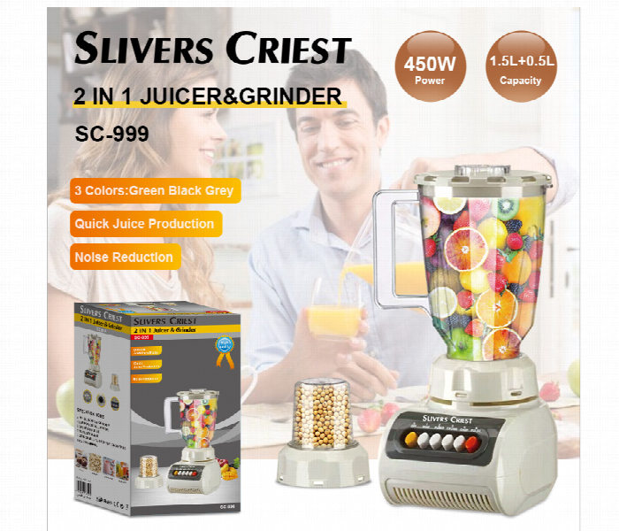 Silver Crest 2 In 1 Juicer And Grinder - Zoom Image 1