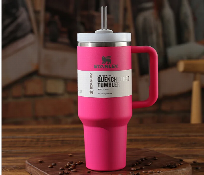 Stanley Quencher H2.0 Flow State Tumbler 40Oz  Dark Pink - Zoom Image 3