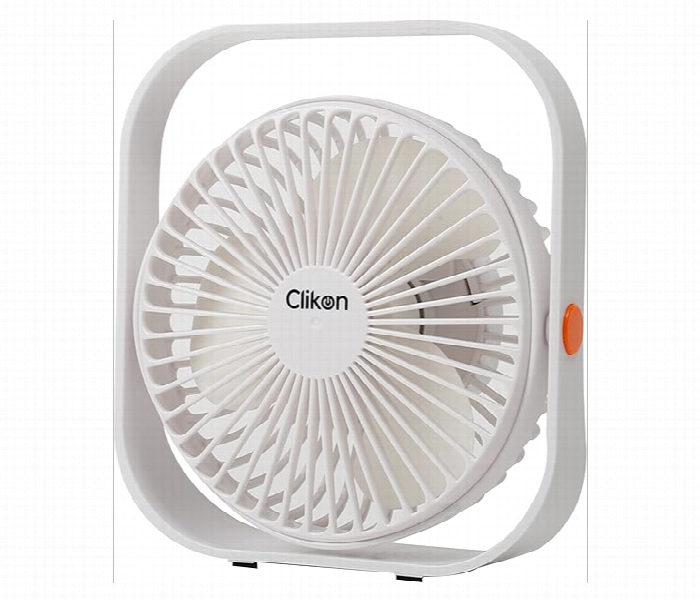 Clikon Ck2037 6 Inch 10W Portable Rechargeable Box Fan With Smooth Airflow - Zoom Image 1