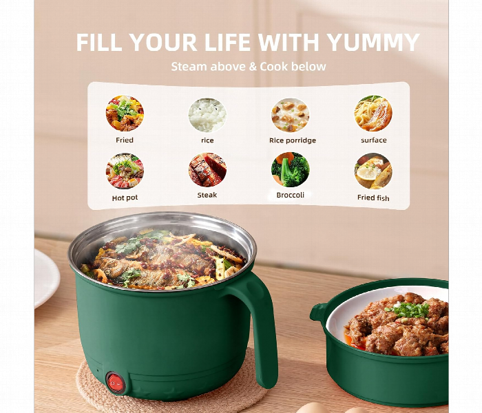 Multipurpose 1.5L Electric Cooker Pot Household Small Electric Pot Suitable For 1 People - Zoom Image 3