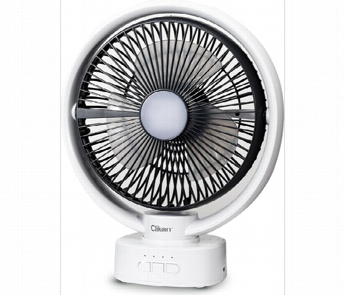 Clikon Ck2047 8 Inch 3000Mah  Rechargeable Led Table Fan  With Smooth Wave Airflow - Zoom Image 3