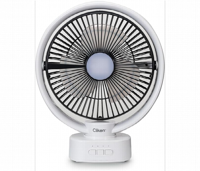 Clikon Ck2047 8 Inch 3000Mah  Rechargeable Led Table Fan  With Smooth Wave Airflow - Zoom Image 4