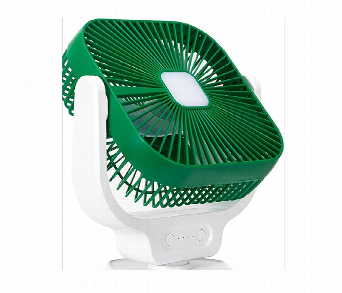 Clikon Ck2048 8 Inch 6W Rechargeable Table Fan With Led Light And Smooth Wave Airflow - Zoom Image 4