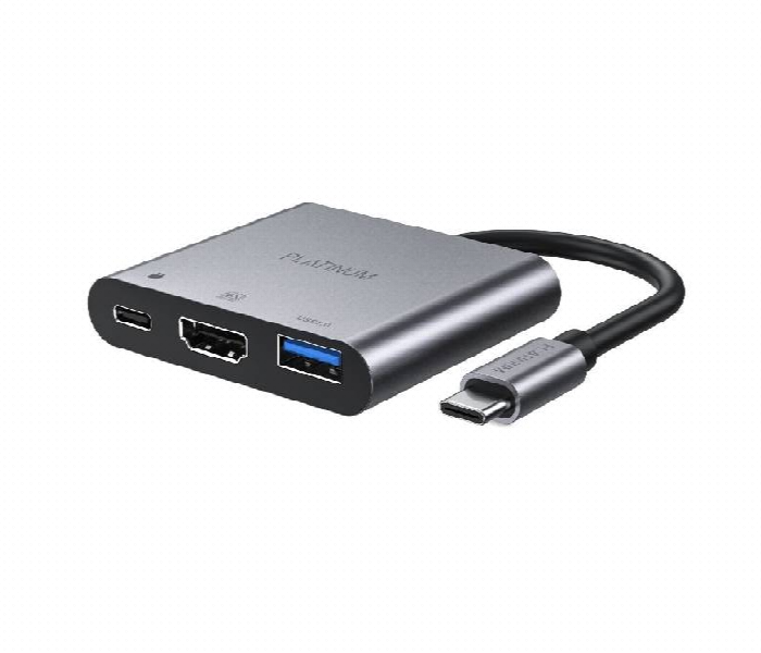 Platinum Otg Adapter 3 In 1 Type C To Type C Hdmi Usb  Otg3In1 - Zoom Image