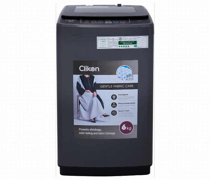 Clikon Ck653 340W  240V 6Kg Fully Automatic Washing Machine With Abs Control Panel - Zoom Image 1