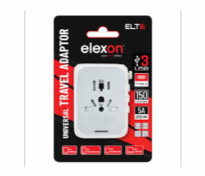 Elexon Universal Travel Adaptor Elt6 - Zoom Image