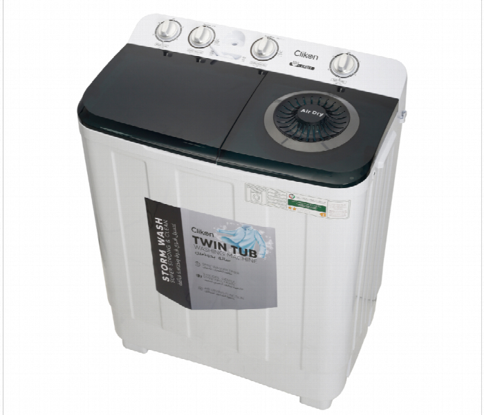 Clikon Ck673 10Kg Semi Automatic Twin Tub Washing Machine With Air Drying Function And Top Load Mechanism - Zoom Image 1
