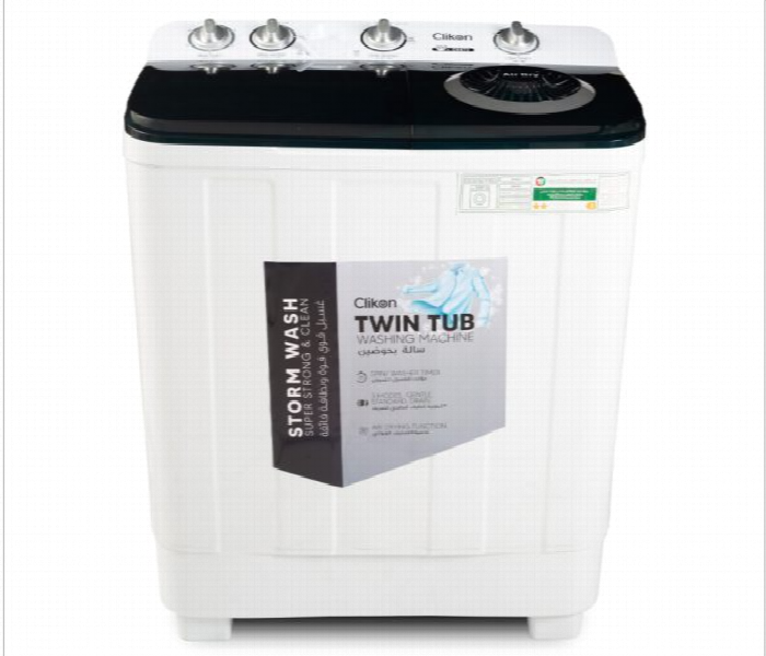 Clikon Ck673 10Kg Semi Automatic Twin Tub Washing Machine With Air Drying Function And Top Load Mechanism - Zoom Image 3