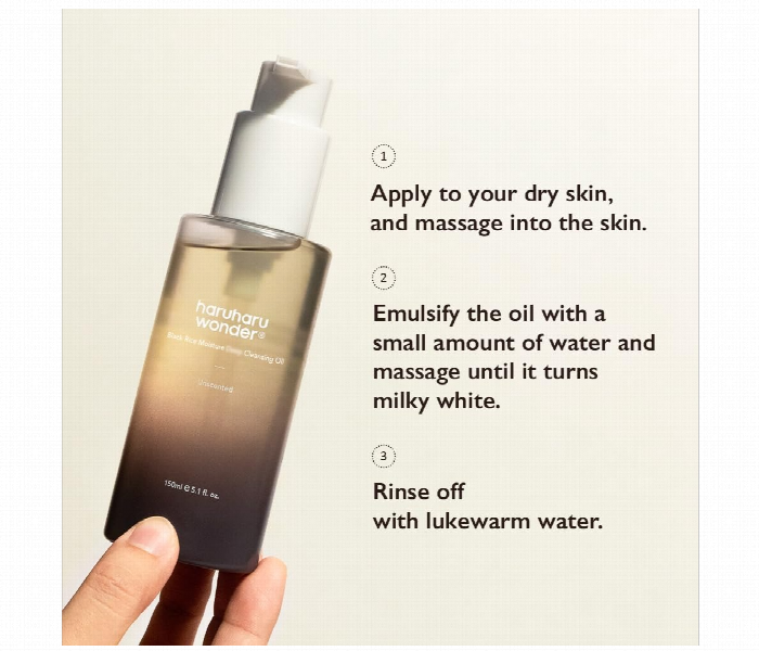 Haruharu Wonder Black Rice Moisture Deep Cleansing Oil - Zoom Image 1