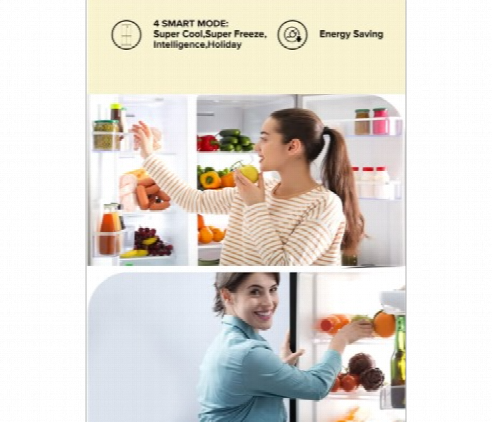 Clikon Ck6044 120W 492L  Premium French Four Door Refrigerator With Energy Saving And  Powerful Compressor Cooling - Zoom Image 5