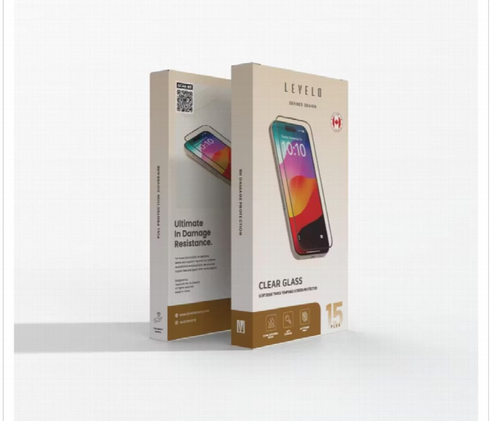 Levelo Full Screen Soft Edge Twice Tempered Glass For Iphone 15 Plus - Zoom Image 3
