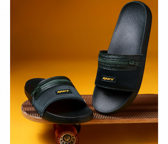 Sfg 179 Gents Sparx Mens Fabric Slipper Slides Size Uk7 Eu41 Green - Zoom Image 1