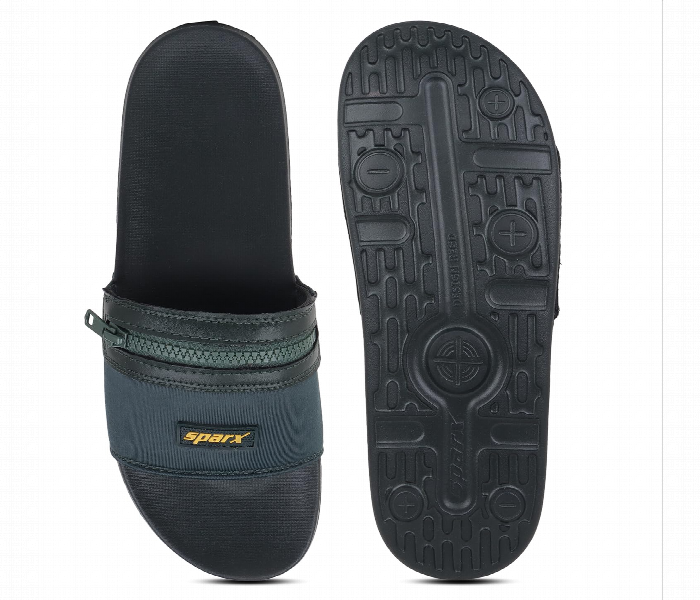 Sfg 179 Gents Sparx Mens Fabric Slipper Slides Size Uk8 Eu42 Green - Zoom Image 4