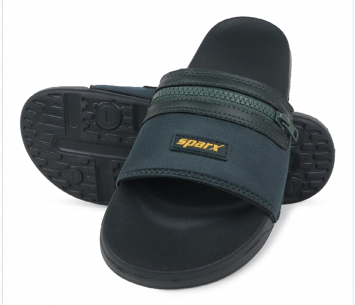 Sfg 179 Gents Sparx Mens Fabric Slipper Slides Size U9 Eu43 Green - Zoom Image 4