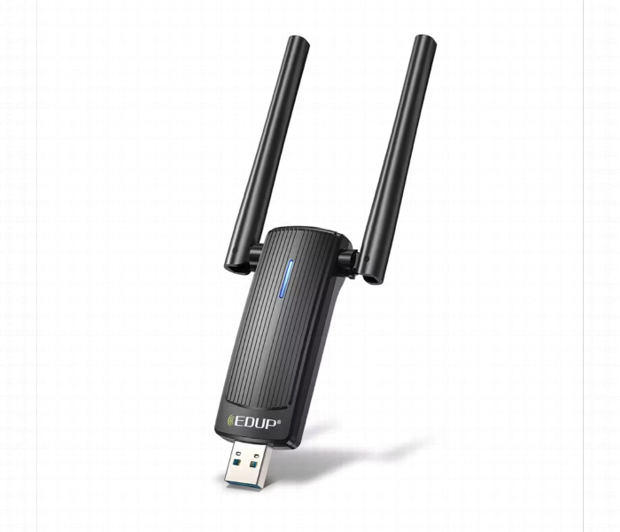 Porodo Dual Band Wifi6 Usb Adapter With Additional Usb A To Type C Adaptor And External Antenna - Zoom Image 2
