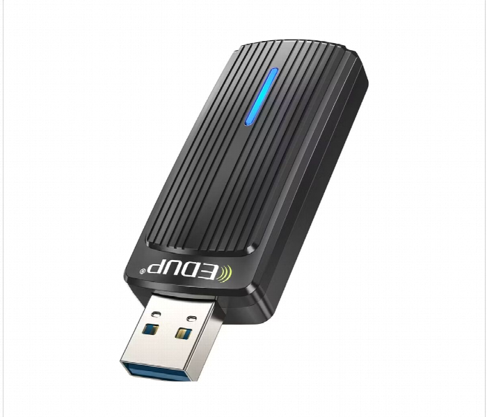 Porodo Dual Band Wifi6 Usb Adapter With Additional Usb A To Type C Adaptor Black - Zoom Image 3