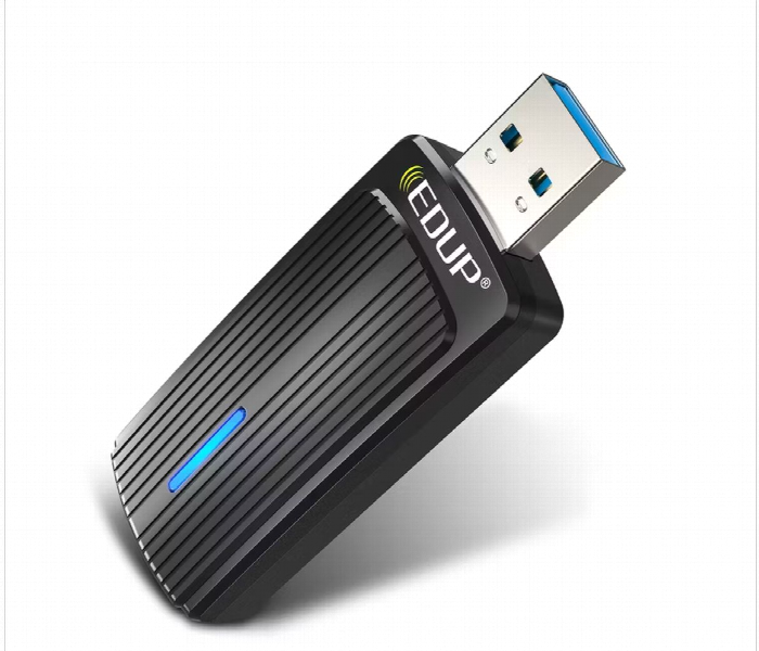 Porodo Dual Band Wifi6 Usb Adapter With Additional Usb A To Type C Adaptor Black - Zoom Image 2