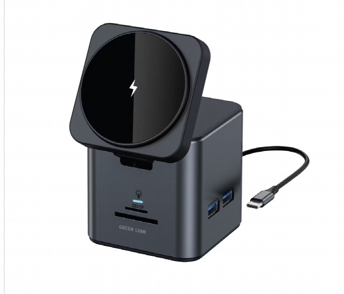 Green Lion 9 In 1 Hub Docking Station Black - Zoom Image 1