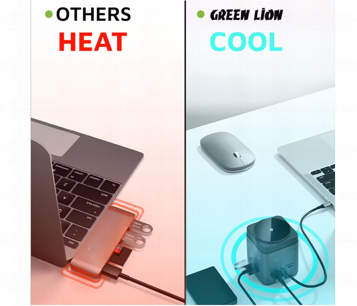 Green Lion 9 In 1 Hub Docking Station Black - Zoom Image 5
