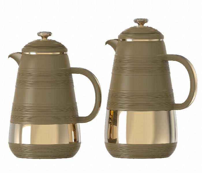 Avci Home Maker Sy La009 Dkh Flask Set 0.7 Litre And 1.0 Litre Deep Khaki - Zoom Image
