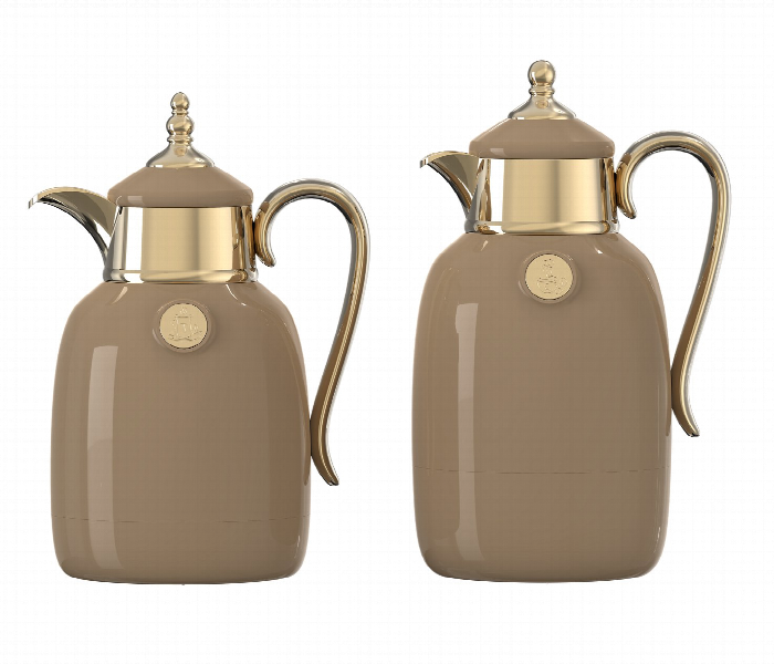 Avci Home Maker Sy La011 Lbr Flask Set 0.7 Litre And 1.0 Litre Light Brown - Zoom Image