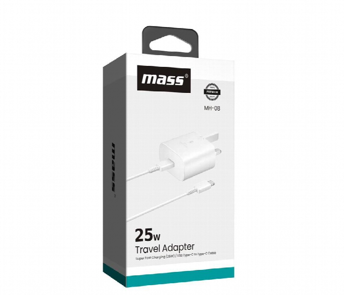 Mass 25W Travel Adapter Super Fast Charging 25W Usb Type  C To Type  C Cable - Zoom Image