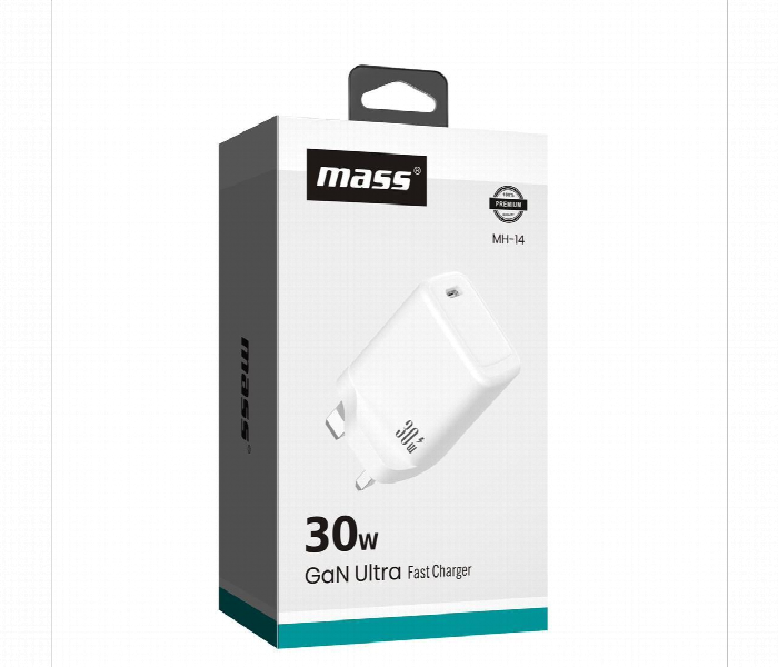 Mass 30W Gan Ultra Fast Charger Adapter Mh 14 - Zoom Image