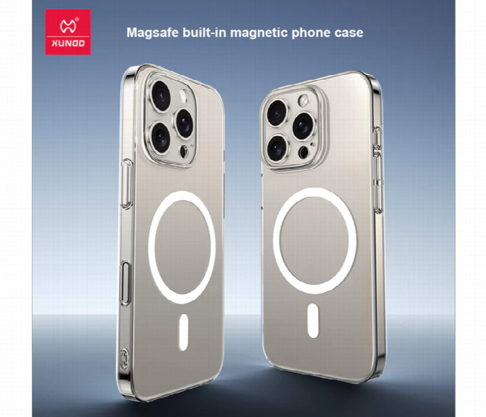 Xundd Iphone 16 Pro Max Ultra Thin Magsafe Pc Phone Back Clear Case - Zoom Image