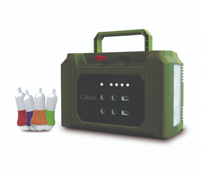 Clikon Ck7070 5.5W 7000Mah Power Station With Solar Charging - Zoom Image 1