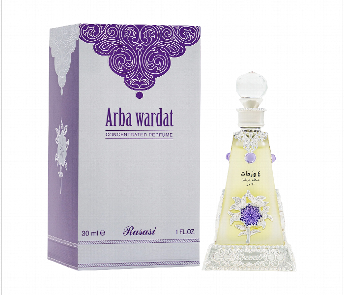 Rasasi Arba Wardat Women Concentrated Perfume Oil 30Ml - Zoom Image 1