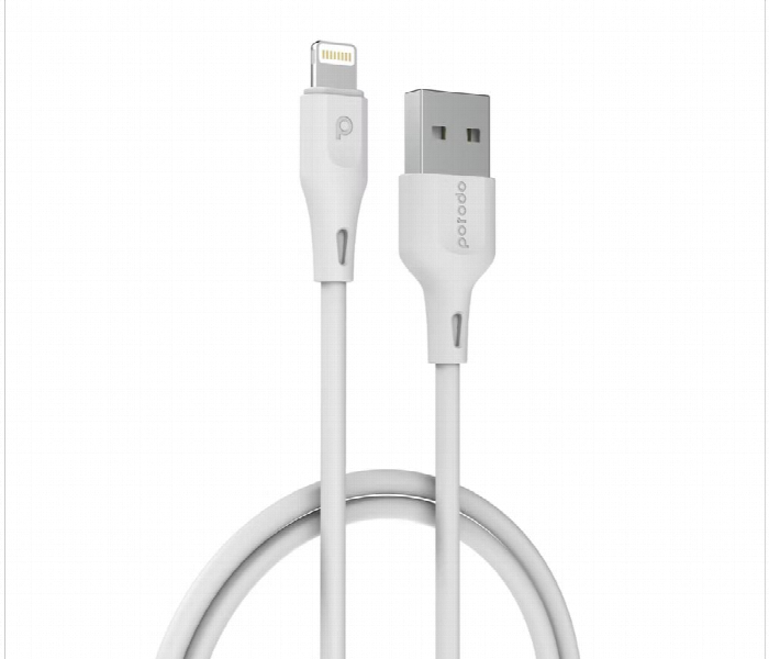 Porodo Usb A To Lightning Cable 2M White - Zoom Image 1