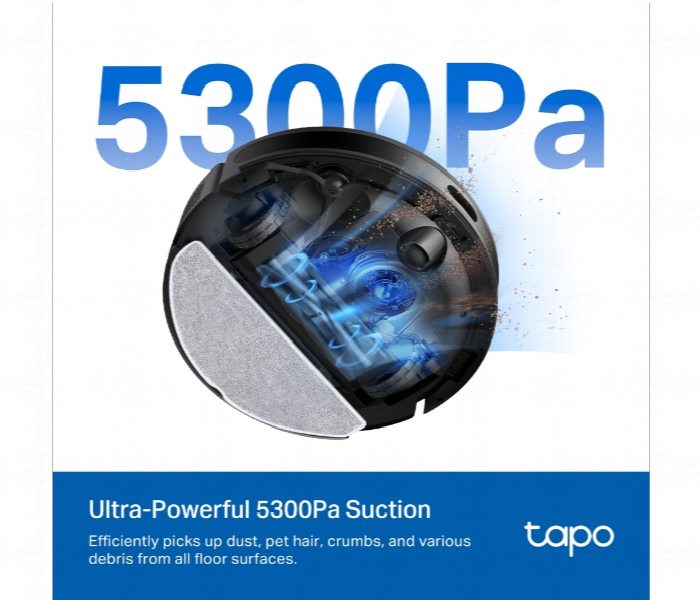 Tapo Rv20 Max 5300Pa Suction Magslim Lidar Navigation Robot Vacuum And Mop - Zoom Image 4