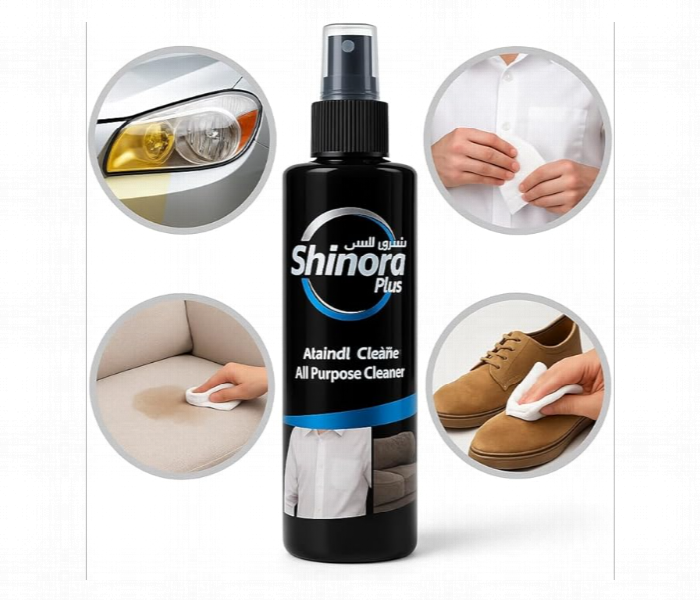 Shinora Plus All Purpose Multi Cleaner 250Ml Professional Stain Remover For Fabric Metal Plastic Headlights - Zoom Image 2
